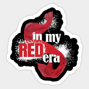 in my red era Sticker